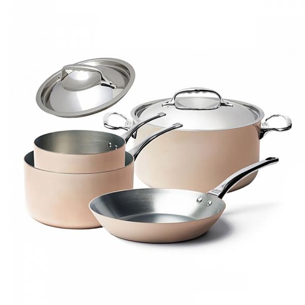 Ensemble Prima Matera De Buyer 7 pièces - Casseroles, Poêle et Faitout avec couvercles_0