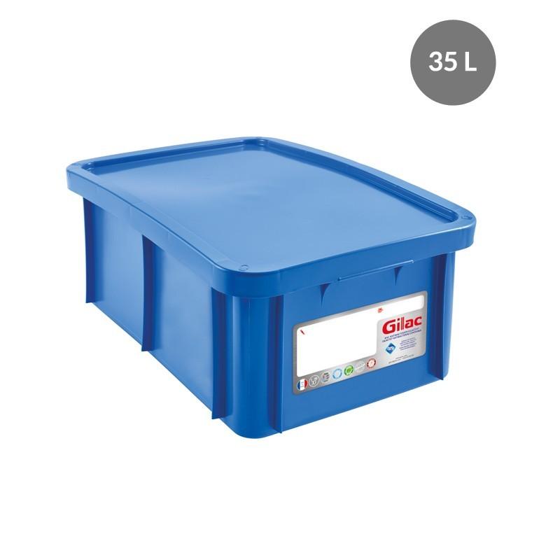 Bacs à couvercle antimicrobien 15 litres - 35 litres - 55 litres - BCCVHDBL-GL06/AM_0
