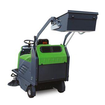 Balayeuse autoportée 1280 - batteries pack - brosses latérales et bennage arrière haut - double autonomie_0