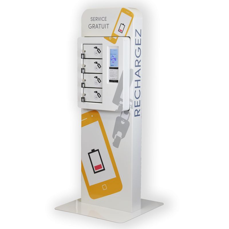 Borne de recharge de téléphones et tablettes à 4 casiers - Smart Plus_0