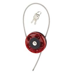 Cadenas à clé Roller, multifonction, cable inox, 2 clés - THIRARD - gris 3150262710029_0