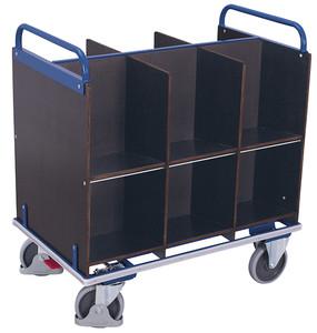 Chariot porte documents avec 12 casiers_0