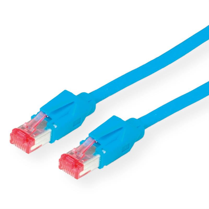 Cordon DRAKA Cat.6 (Classe E) HP-FTP, UC400, LSOH, bleu, 0,5 m_0