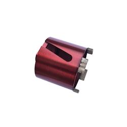Couronne trépan diamanté à sec D. 82 x Lu. 70 mm x M16 x 4 segments - béton, béton armé, maçonnerie - Diamwood - gris 3664100160711_0