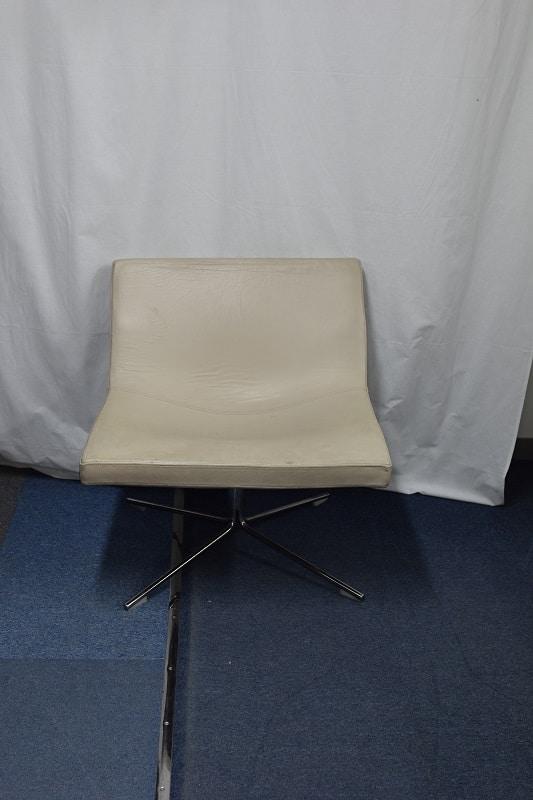 Fauteuil pivotant Bond - Rembourré - Offecct d'occasion - Design Jean-Marie Massaud - Beige - Stratifié de bouleau_0