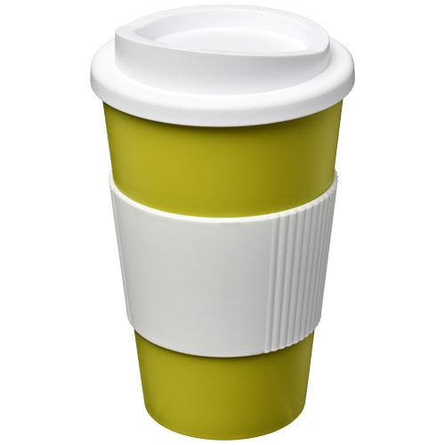 Gobelet isolant Americano® 350 ml - bandeau antidérapant, double paroi et couvercle à visser_0