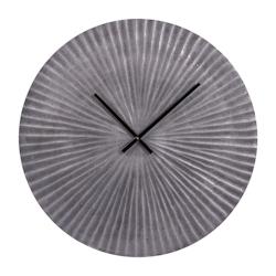 Horloge en métal soleil argent 59 cm -  Rond Aluminium Table Passion - argenté aluminium 3106239541035_0