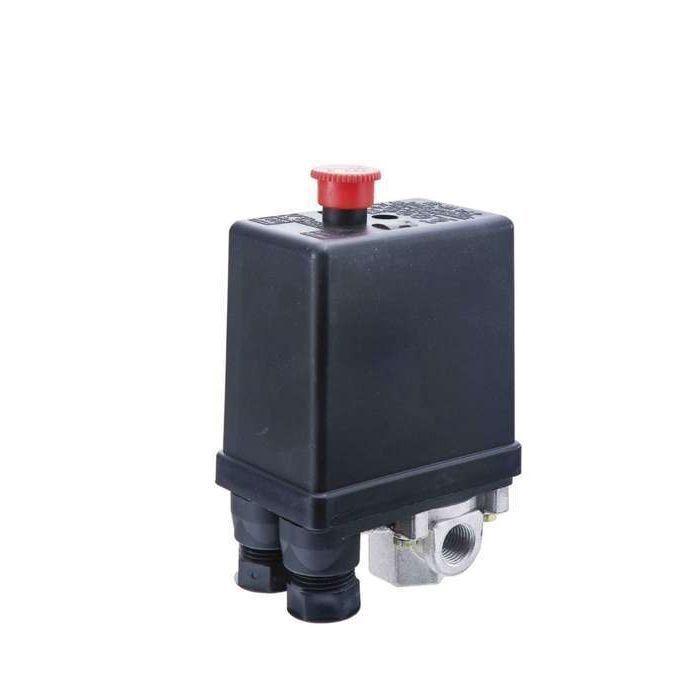 Pressostat monophasé NUAIR - 4 voies 1/4 - 230V pour compresseur d'air - Réf. 11573181_0