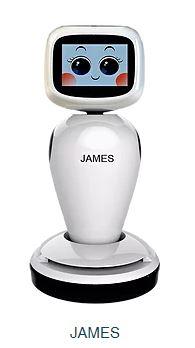 Robot d'accueil James - Nouvelle génération avec reconnaissance vocale et faciale_0