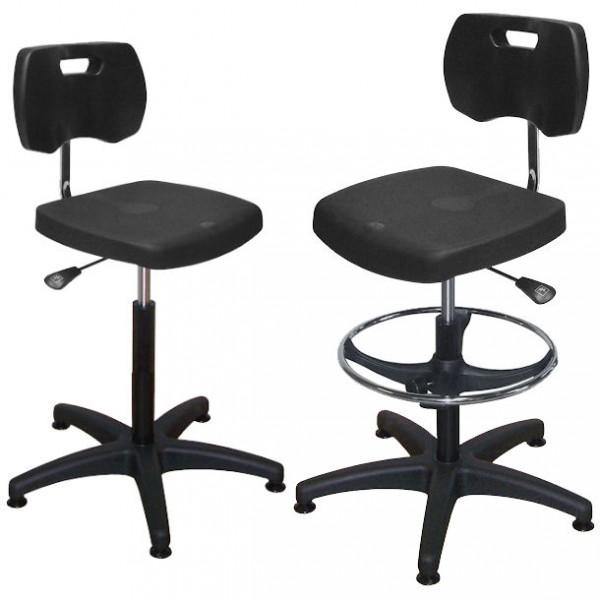 Chaise d'atelier à hauteur réglable - Pratique & Confortable Sans repose-pieds_0