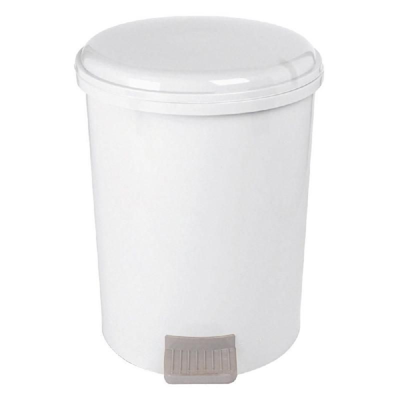 STIL CASA POUBELLE PLASTIQUE À PÉDALE - ECO - 20 LITRES - COLORIS BLANC