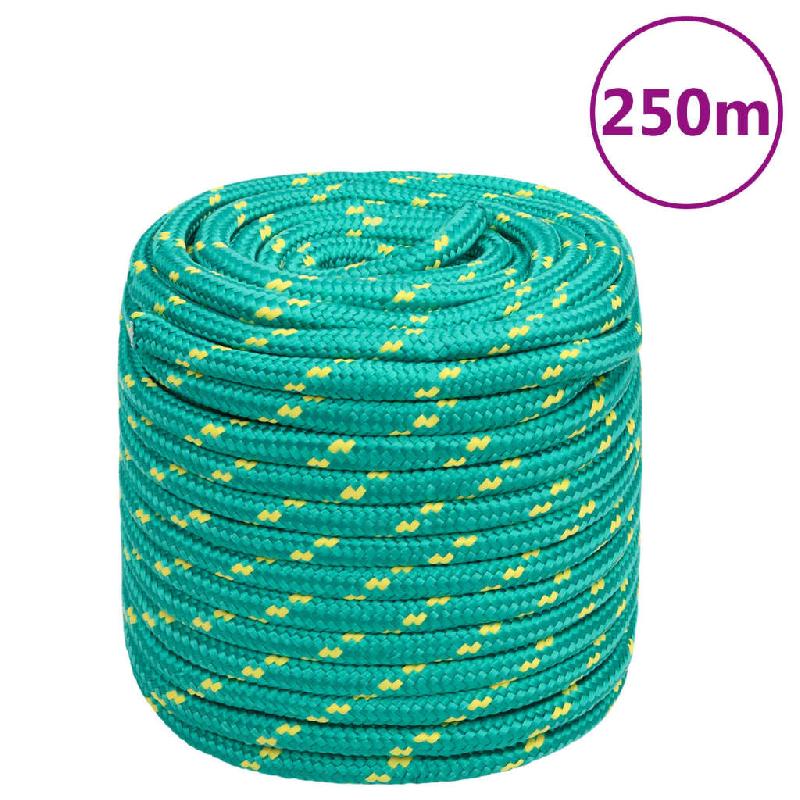 Vidaxl corde de bateau vert 16 mm 250 m polypropylène 152734_0