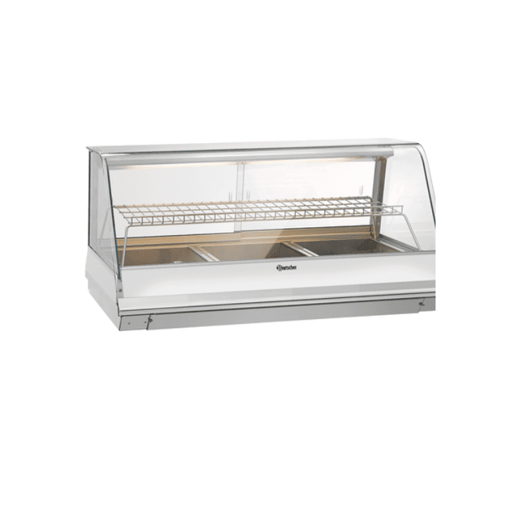 Vitrine inox chauffante 185 Litres, 3 x GN 1/1, à poser, 3650 W, 220 V - MONO_0