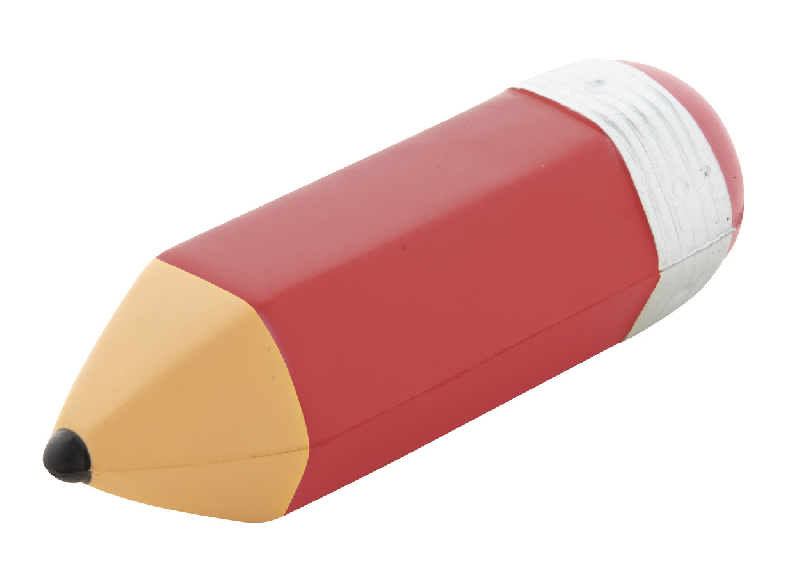 Balle anti-stress en forme de crayon - couleur rouge - 20.8 gr_0