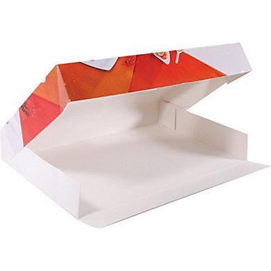 Boîte pâtissière en carton pure pâte avec fenêtre - 4 points collés - Marque Cenpac_0