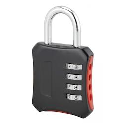Cadenas à code, intérieur, 40mm, anse acier nickelé, 4 chiffres - Serrurerie de Picardie - noir 3150268710160_0