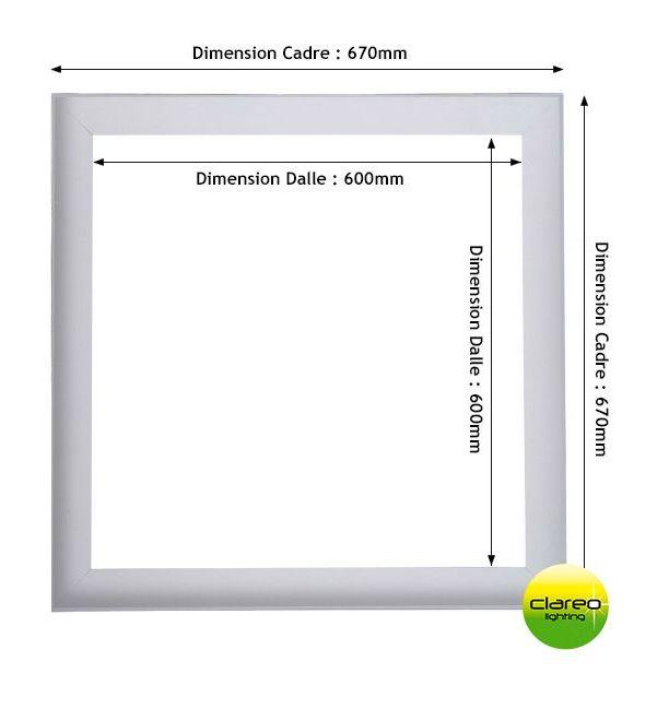 CADRE D'ADAPTATION 675X675 POUR PANEL 600X600 - CLAREO