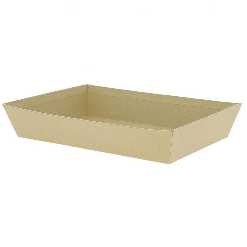 Corbeille carton rectangle Kraft 26x20 -_0