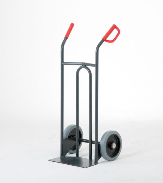 Diable MANUEST pelle fixe - charge 250 kg - roues caoutchouc étoiles - structure renforcée 25 mm_0
