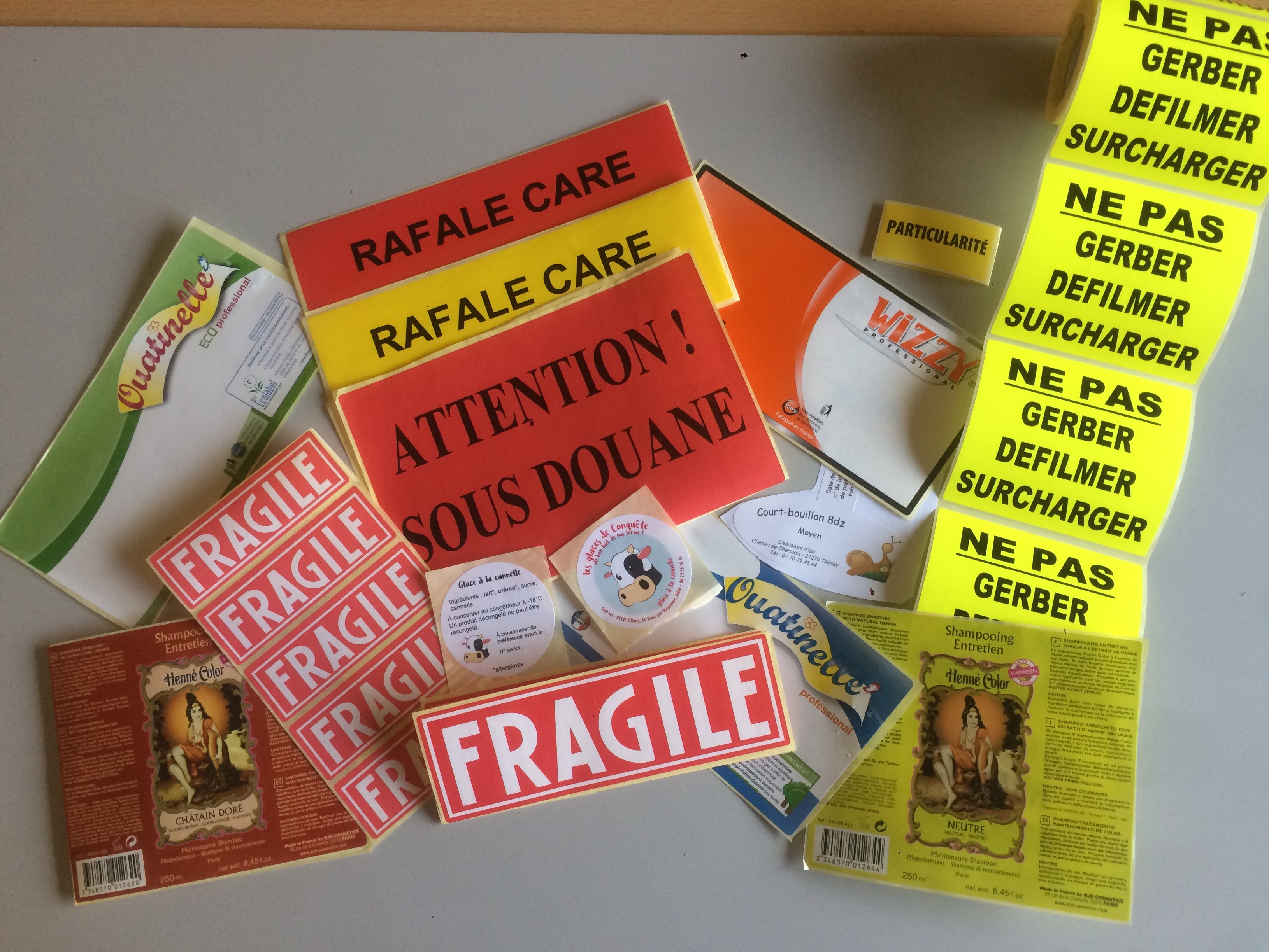 Étiquette adhésive résistante à l'abrasion, aux solvants, aux UV et intempéries - Imprimante thermique ou jet d'encre_1