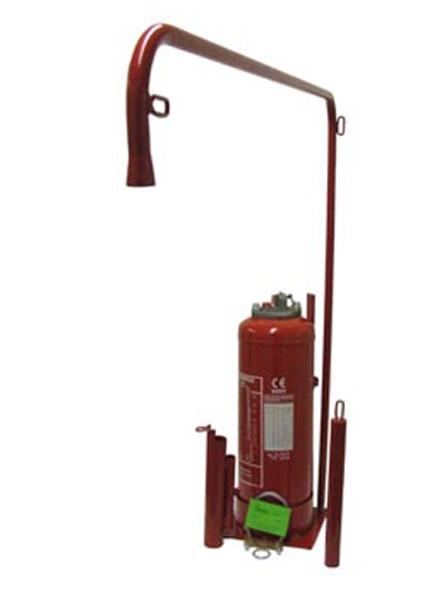 Extincteur ABC à perche 6 kg - action automatique sur feux de classes A, B et C_0
