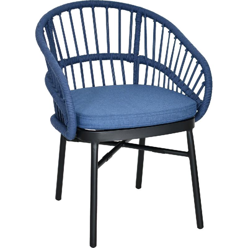 Fauteuil CELY - Aluminium et Corde - Extérieur - Référence 15740026NSABLEU_0