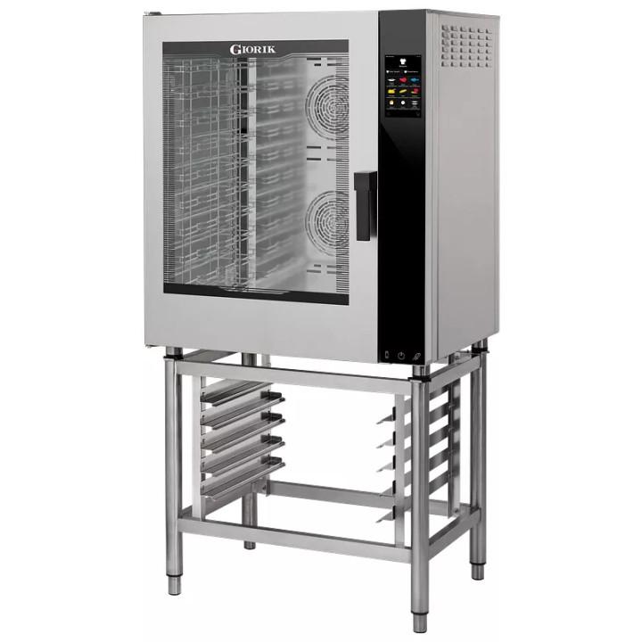 Four mixte 10 niveaux GN 1/1 et 600 x 400 mm, vapeur par injection, lavage automatique, ferrage à gauche_0