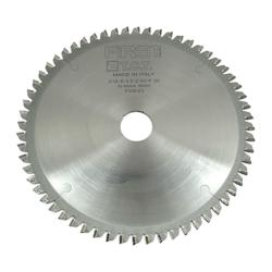 Lame de Scie Circulaire HM D. 216 x Al. 30 x ép. 3,0/2,0 mm x Z60 TP Neg pour Alu/Bois - ALGOR - FIRST ITALIA - gris 8052011380178_0