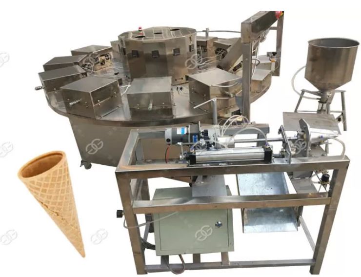 Machines électriques de cône de gaufre de crème glacée - henan gelgoog - capacité 800-1000pcs/h_0