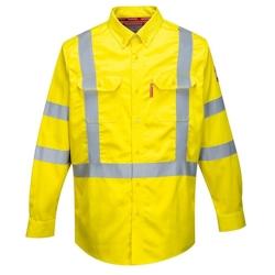 Portwest - Chemise de travail manches longues haute visibilité anti feu BIZFLAME Jaune Taille 3XL - XXXL jaune 5036108296071_0