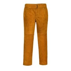 Portwest - Pantalon de soudage en cuir Marron Taille L - L 5036108348190_0