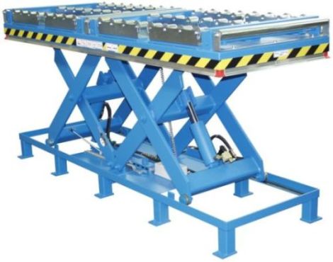 Table élévatrice GRUSE - avec rouleaux de transport pour manutention, ligne de production et logistique_0