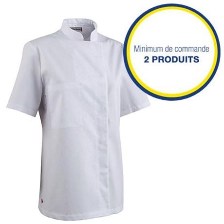 VESTE DE CUISINE MANCHES COURTES FEMME BLANC BUSI T.2