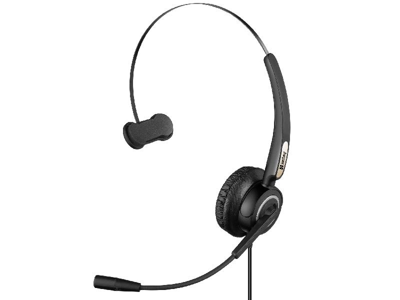 Sandberg USB Office Headset Pro Mono (126-14) - Casque monophonique filaire avec connectivité USB et réglage du volume_0