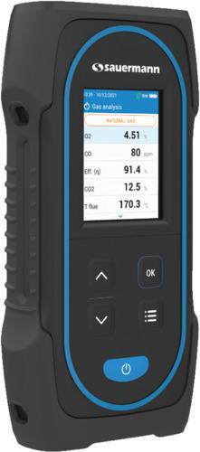 Analyseur de combustion - 2 cellules (co, o2) - tirage, 2009-649, rendement.... - blu - SANSi-CA030_0