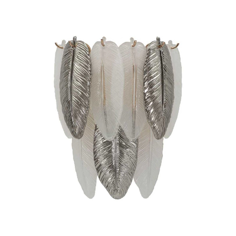 Applique murale en verre Leafy 24 x 15 x 29 cm Mauro Ferretti - multicolore 8024609382512_0