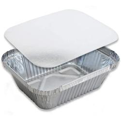 Barquette aluminium 670 cc + couvercle alu/carton par 100 - BO670X100_0