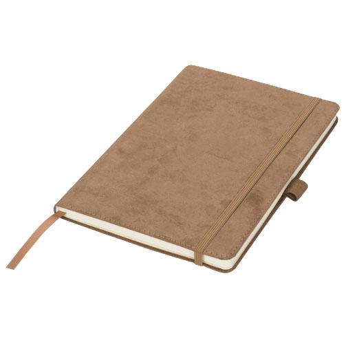 Cahier A5 imitation daim Carbony - couverture rigide avec fermeture élastique et 80 feuilles lignées_0