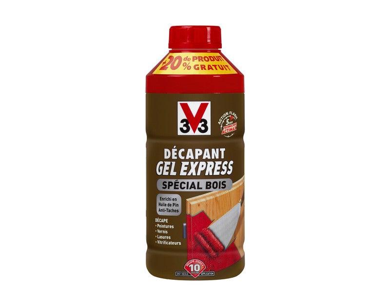 Décapant bois V33 - Gel express 1,2 L - Fabrication française - Action rapide 5 à 30 min_0