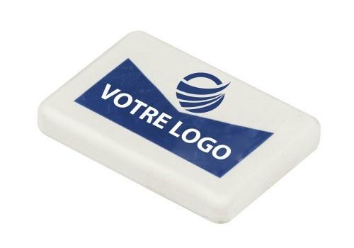 Gomme publicitaire carrée - disponible en blanc_0