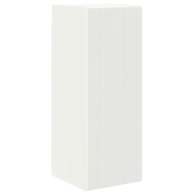 Helloshop26 - Meuble TV mural moderne 30 x 31 x 80 cm design minimaliste gain de place en bois d'ingénierie blanc 02_0054967 - blanc Bois massif 3000_0
