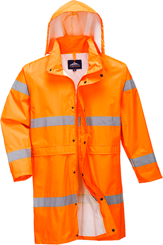 Manteau de pluie hivis 100cm orange h442, xl_0