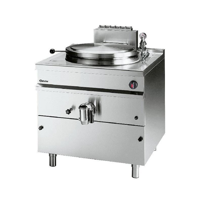 Marmite inox à gaz 145 Litres - 21 000 W - avec robinet de vidange et contrôle automatique du niveau d'eau - Bartscher_0