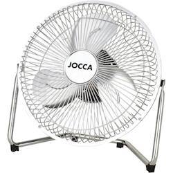 Ventilateur de Table 20W Compact Inclinable - Ventilateur portable 2 Vitesses - Débit d'Air Puissant & Faible Consommation Jocca - gris 8435253532480_0