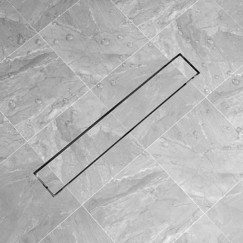 Vidaxl drain de douche linéaire 730 x 140 mm acier inoxydable 142173_0