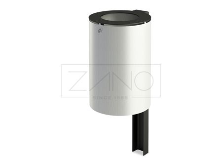 Poubelle urbaine Aries - Zano - 37L - acier noir ou inox brossé - design moderne et résistant_0