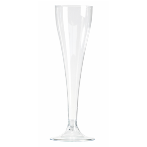 10 FLÛTES À CHAMPAGNE CRISTAL JETABLES EN PLASTIQUE 10 CL