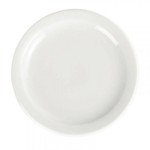 ASSIETTES À BORD ÉTROIT EN PORCELAINE BLANCHE OLYMPIA Ø 200 MM - LOT DE 12