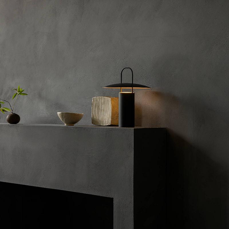 AUDO COPENHAGEN AUDO RAY LAMPE DE TABLE LED, PORTABLE, NOIRE