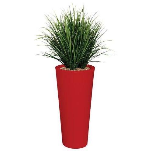 BAC ROND PVC ROUGE GRAMINÉES